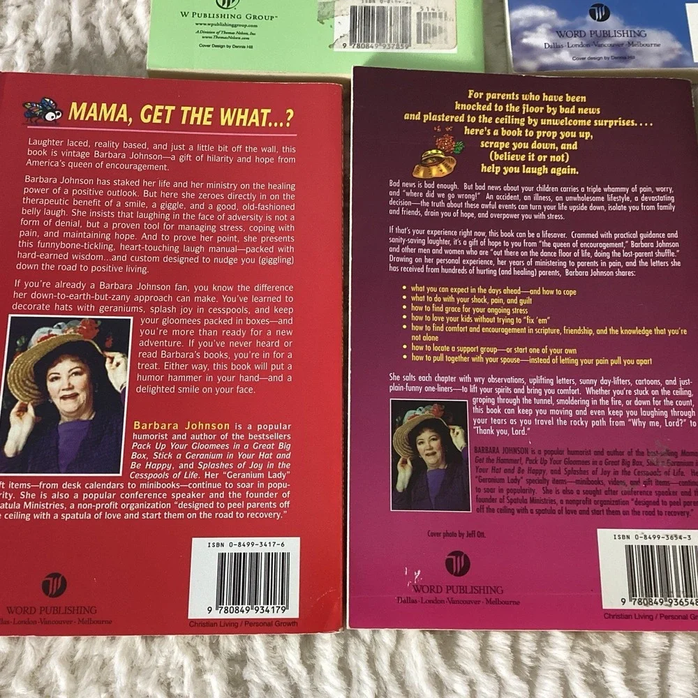 Christian Women Humor Lot Of 7 Books WellBeing Devotionals Fun Barbara Johnson